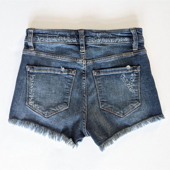 KanCan High-rise Button Fly Frayed Hem Shorts - XS - Picture 4 of 13